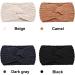 Chunky Knit Headband Set for Women - Black, Dark Grey, Camel, Beige - Buy Online on GoSupps.com