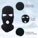 Hole Knitted Full Face Ski Mask Balaclava for Winter Sports - Black - Buy Online on GoSupps.com