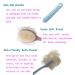 JAMSTONE 2-in-1 Shower Body Brush with Long Handle - Blue | Dry Brushing for Lymphatic Drainage & Exfoliation - Buy Online on GoSupps.com