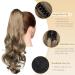 Gairyan 50cm Ashblond Curly Ponytail Extensions | Long Wavy Claw Clip-In Hairpieces for Women - Synthetic Hair Braid - Buy Online on GoSupps.com