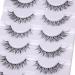 Vanssymunlin 3D Faux Mink Natural Look Wispy Lashes - 7 Pairs Soft Fake Eyelashes - Buy Online on GoSupps.com