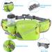 Buy ZeroTo Multi-Pocket Waterproof Sport Drinking Belt - Lightweight Green Hip Pocket Bottle Holder for Walking & Cycling - Buy Online on GoSupps.com
