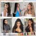 Brikabia Ponytail Extension - 66cm Beach Wavy Clip-In Hair Extension for Women in Chocolate Brown with Blonde Reflexes - Buy Online on GoSupps.com