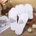 40 Pairs Non-Slip Disposable Spa Slippers - White Closed Toe Hotel House Slippers for Men Women - Ideal for Home, Hotel, Wedding Supplies - Buy Online on GoSupps.com