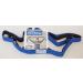 RangeMaster Stretch Strap with Exercise Guide - Versatile Multi-Loop Strap for Yoga, Pilates, Physical Therapy - Portable and Helps Improve Flexibility - Black & Blue - Buy Online on GoSupps.com