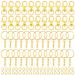 Keychain Rings for Crafts  Selizo 120pcs Gold Keychain Hardware Includes 60pcs Key Chain Hooks and 60pcs Key Rings for Keychains  Acrylic Blanks and Resin Craft