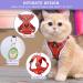 Buy Tikxlafe Adjustable Cat Dishes with Leash - 150 cm Polyester Cat Line Set for Kittens (Red Size S) - International Shipping Available - Buy Online on GoSupps.com