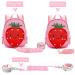 Toddler Backpack with Leash Accmor 4 in 1 Kids Mini Backpacks with Anti Lost Wrist Link Cute Child Harness Bag Rein for Outdoor Strawberry Back Pack Rope Tether for Baby Girls Aged 1-3 Years (Pink) Pink Strawberry - Buy Online on GoSupps.com