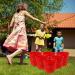 Juegoal Yard Pong  Outdoor Giant Yard Games Pong Game Set with Durable Buckets and Balls  Cup Pong Throwing Game for Beach  Camping  Lawn and Backyard Red - Buy Online on GoSupps.com