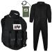 Combo of 3 Pod padded Paintball & Airsoft Chest protector Attached Neck Protector with disposable free size jumpsuit and Barrel pouch