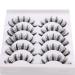 Buy 3D Faux Mink Russian Strip Lashes | Natural Look Wispy & Fluffy Volume | International Shipping Available - Buy Online on GoSupps.com