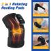 Knee Massager with Heat and Vibration - Arthritis Relief Heating Pad with Massage | 1pc Black - Buy Online on GoSupps.com