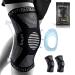 NEENCA [2 Pack] Knee Brace, Knee Compression Sleeve Support with Patella Gel Pad & Side Spring Stabilizers, Medical Grade Knee Protector for Running, Meniscus Tear, Arthritis, Joint Pain Relief, Sport Black (pack of 2) Large