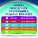 Buy Simple Solution Disposable Dog Diapers for Bitches - Super Absorbent & Spout-Safe Fit - Watine Indicator 12 Pack Extra-Small - Buy Online on GoSupps.com