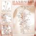4-Piece Rose Gold Bridal Hair Accessories Set - Wedding Hair Clip, Leaf Hairpin, Flower Headpieces with Rhinestone Barrettes - Elegant Hair Pins for Women and Girls - Buy Online on GoSupps.com