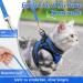 Rabbitgoo Adjustable Cat Dishes Set with Reflective Stripes - Soft Leash & Dishes for Cats Kittens & Puppies - Blue S (1 Pack) - Buy Online on GoSupps.com