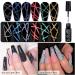 Reflective Glitter Gel Nail Polish 5ml Sparkling Black Gel Liner Polish Shimmer Diamond Soak Off UV Gel Nail Varnish Glitter Nail Gel Manicure for Party Holiday Home Use (R07) - Buy Online on GoSupps.com