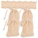 Mikinona 10pcs Net Bathing Soap Pouch Exfoliating Scrub Towel Bathing Supply Soap Foaming Ramie
