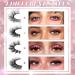 LANFLOWER Clear Band Cat Eye False Lashes - 20 Pairs Natural Look Faux Mink Eyelashes (13mm-16mm) - Buy Online on GoSupps.com