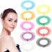9 Pieces Full Circular Stretch Comb Flexible Plastic Circle Comb Stretch Hair Comb Headband Hairband Holder for Women Girls Hair Accessories (Multicolor)