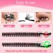 Poiuyoiu 50D Individual Eyelash Extensions Fluffy Cluster Lashes (8-16mm) | Reusable DIY Fake Eyelashes for Home Use - Buy Online on GoSupps.com