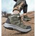 UPSOLO Men's Hiking Boots 8.5 Tz Green - Outdoor Trekking Trails Mountaineering Shoes - Buy Online on GoSupps.com