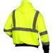 Pyramex RSZH3210L Hi-Vis Lime Zipper Sweatshirt with Black Bottom - Size Large - Buy Online on GoSupps.com