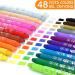 Shuttle Art 48 Colors Gel Crayons for Toddlers - Non-Toxic Twistable Set with Brush, Foldable Case - Ideal for Kids Coloring - Pastel & Watercolor Effect - Paper - Buy Online on GoSupps.com