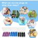 12 Pair Soft Silicone Ear Plugs for Sleeping | Reusable Noise Cancelling Earplugs for Sleep Concerts Swimming & Study - Black Blue Purple - Buy Online on GoSupps.com