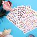 12 Sheets Butterfly Nail Art Stickers - Self-Adhesive Flower Pattern Decals for Women & Girls | Colorful, Mixed Design Manicure Decorations - Buy Online on GoSupps.com