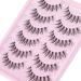 Manga Cat Eye False Eyelashes - Natural Look Wispy Lashes - Asian Korean Cosplay Faux Mink - 6 Pairs - Buy Online on GoSupps.com