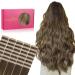 If-of-hearted tape extensions real hair 40pcs 100g 35cm 14 inch balayage chocolate brown to caramel blonde hair extension real hair extensions invisible tape in extensions real hair extensions 35cm-100g #4/27/4 balayage chocolate brown to caramel blonde