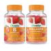 Lifeable B Complex + Collagen & Vitamin C Gummies Bundle - Great Tasting Vitamin Supplement Gluten Free GMO Free Chewable Gummy