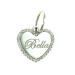 Custom Engraved Personalized Stainless Steel Medium Heart Rhinestones Pet Jewelry Cat Dog ID Tag