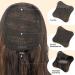 Feshfen 45 cm Ombre Red Ponytail Extension - Wavy Synthetic Hair Braid for Women - Buy Online on GoSupps.com