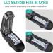Fullicon Adjustable Pill Cutter - Stainless Steel Blade Accurate Pill Splitter & Free Brush/Box - Ideal for Small Pills - Buy Online on GoSupps.com