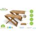 Squat N Go Bamboo X Toilet Stool - Adjustable & Portable | Eco-Friendly with Bonus Travel Bag - Buy Online on GoSupps.com