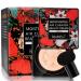 Bestniffes Mushroom Head Foundation Air Cushion CC Cream BB Cream  Moisturizing Concealer  Bright Makeup Base Long Lasting with Mushroom Makeup Sponge