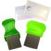 Lieskamm Nissenkamm extra fine children.Lieskamm children.Flea comb lice.Lice Comb with metal tines.Lausen comb stainless steel and plastic.Lause comb for head louse.Lice and nisses