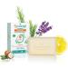 Puressentiel Purifying Extra-Rich Soap Bar 100gr - Face Hands and Body - Suitable for Dry Sensitive Skin - Cleanses and Protects - Vegan - 3 Organic Essential Oils - Buy Online on GoSupps.com