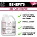 Flea Shampoo for Dogs 1 Litre - Sensitive Itchy Skin Dog and Puppy Grooming - Medicated Fleas Treatment - Buy Online on GoSupps.com