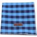 Unique Style Paws Dog Ceal - Washable Cotton Triangle for Small to Large Dogs & Cats - 1 Pack in Blue & Black - Buy Online on GoSupps.com