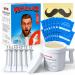 Wokaar Nose Waxing Kit for Men New 120gm Hypoallergenic Wax 30 Applicators Nose & Ear Hair Waxing kit for Women Sanitary & Easy Nostril Waxing Kit. 15 Post Waxing Balm Wipes 15 Mustache Guards