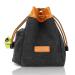 Pecute treats for dog training portable feed bag dogs comfortable cord striking cap light & compact & functional pet food pocket for walking & dog training ... S black + orange