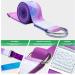 NetroxSports Adjustable Yoga Belt 240cm | Stretching Yoga Band for Men & Women | Adjustable Ring | Ideal for Pilates Meditation & Sports - Violet - Buy Online on GoSupps.com