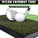 CHAMPKEY Path Feedback Golf Hitting Mat - Pro Nylon Turf with Replaceable Impact Surface - Includes Plastic Tees and Rubber Tee Holder - Size M (13 x 17) - Buy Online on GoSupps.com