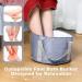 3-Piece Collapsible Foot Soak Tub | Portable & Multifunctional Basin for Camping, Fishing, Hiking | Pedicure Bowl for Spa Travel | 14L Capacity | 3 Colors - Buy Online on GoSupps.com