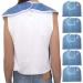 Terry Cloth Bibs - 5 Dining Clothing Protectors - Terry Bib Cloth Protector Washable and Reusable Bibs Clothing Protectors for Elderly Seniors - Buy Online on GoSupps.com