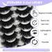 Mink Lashes 25mm - Fluffy Wispy Cat Eye Dramatic 3D Eyelashes | 20mm Volume D Curl Strip Lashes | Long False Eyelashes for Extension Look - Buy Online on GoSupps.com