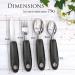 iMedic Easy Grip Cutlery for Adults with Trembling Hands - Dishwasher Safe Disabled Cutlery - Designed for Easy Use - Single Black Set - Buy Online on GoSupps.com